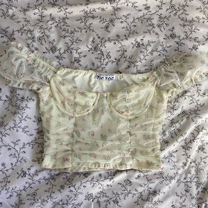 Floral crop top